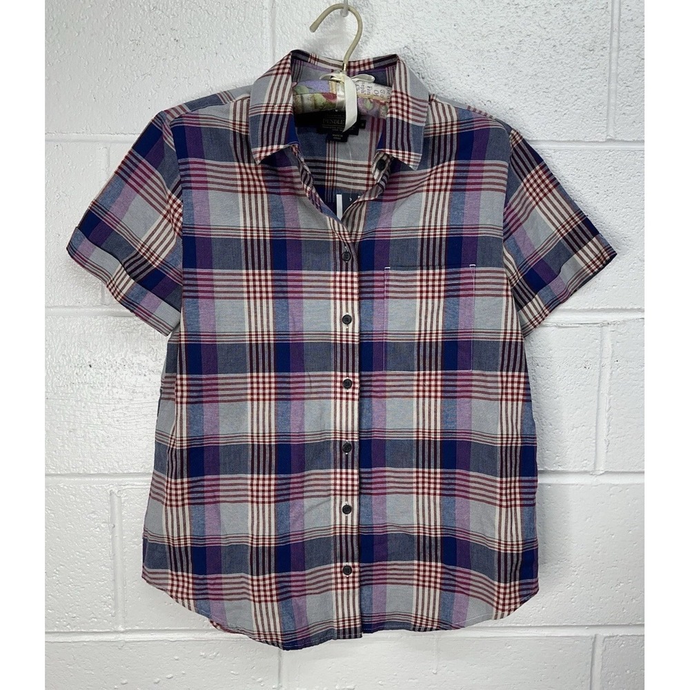 Pendleton Seaside Button Front Plaid Shirt Multicolor / Women's Small